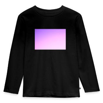 Purple sky - T-shirt manches longues Premium Enfant - noir - Devant - AI Model Kid Male (0cm)