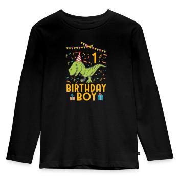 Birthday Boy - 1st birthday - Kids' Premium Longsleeve Shirt - black - Front - AI Model Kid Male (0cm)