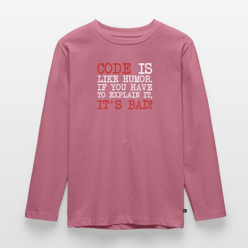 Code Explanation Coder Engineer Software Developer Kids' Premium Longsleeve Shirt