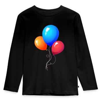 Alles Gute zum Geburtstag - Kinder Premium Bio Langarmshirt - Schwarz - Vorne - AI Model Kid Male (0cm)