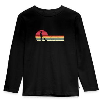 Staubsauger Haushalt Hausputz Hausfrau Hausmann - Kinder Premium Bio Langarmshirt - Schwarz - Vorne - AI Model Kid Male (0cm)