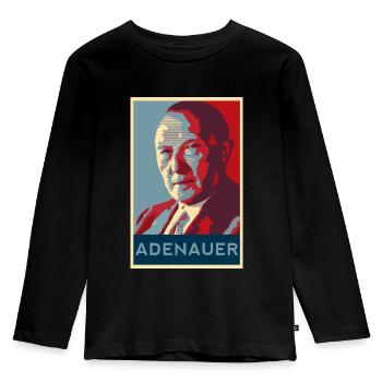 Konrad Adenauer shirt - Kids' Premium Longsleeve Shirt - black - Front - AI Model Kid Male (0cm)