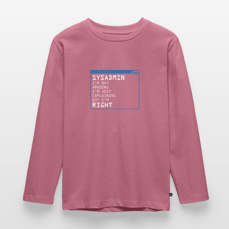 System Admin Administrator computer programmer Kids' Premium Longsleeve Shirt