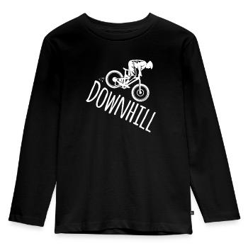 Descente - T-shirt manches longues Premium Enfant - noir - Devant - AI Model Kid Male (0cm)
