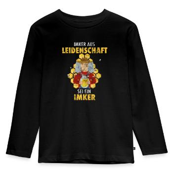 Imker - Kinder Premium Bio Langarmshirt - Schwarz - Vorne - AI Model Kid Male (0cm)
