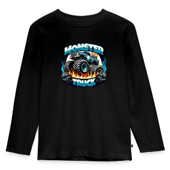 Monster Truck Monster Truck Voiture de pompiers - raffstaff ® - T-shirt manches longues Premium Enfant - noir - Devant - AI Model Kid Male (0cm)