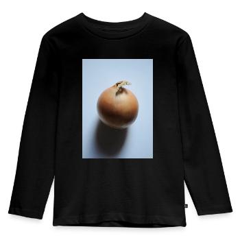onion - Kids' Premium Longsleeve Shirt - black - Front - AI Model Kid Male (0cm)