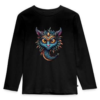 Lovable fantasy creature - Kids' Premium Longsleeve Shirt - black - Front - AI Model Kid Male (0cm)