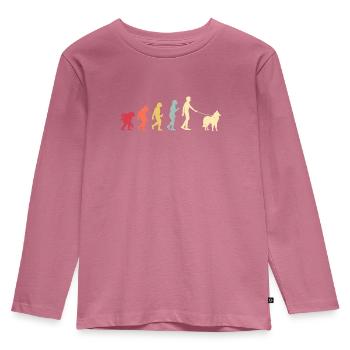 Berger Belge - T-shirt manches longues Premium Enfant - mauve - Devant - AI Model Kid Female (0cm)