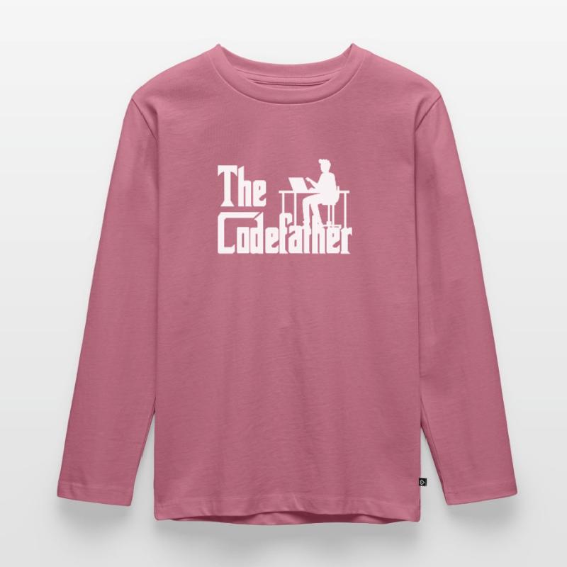 The Codefather Coding Programierer Geschenk Kinder Premium Bio Langarmshirt