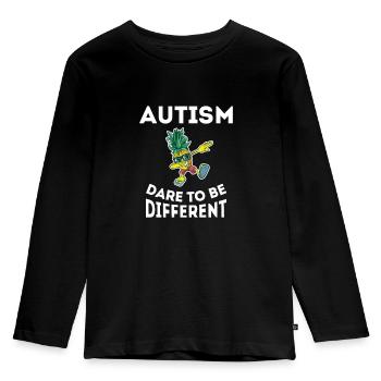 Autismus Asperger Akzeptanz Welt Autismus Tag - Kinder Premium Bio Langarmshirt - Schwarz - Vorne - AI Model Kid Male (0cm)