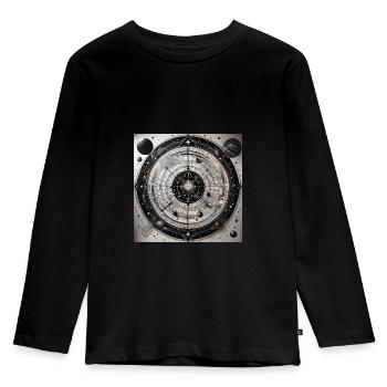 Galaxy’s Edge - Jeu de fléchettes interstellaire - T-shirt manches longues Premium Enfant - noir - Devant - AI Model Kid Male (0cm)