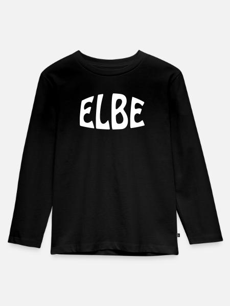 ELBE - Kinder Premium Bio Langarmshirt - Schwarz