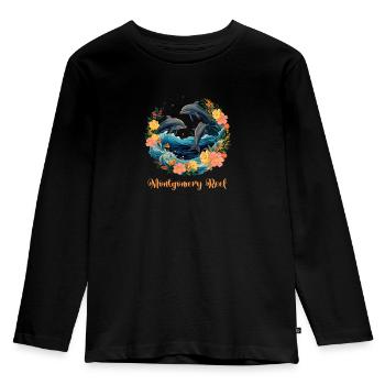 Récif Montgomery - T-shirt manches longues Premium Enfant - noir - Devant - AI Model Kid Male (0cm)