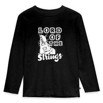 Lord of the Strings Guitare électrique - T-shirt manches longues Premium Enfant - noir - Devant - AI Model Kid Male (0cm)