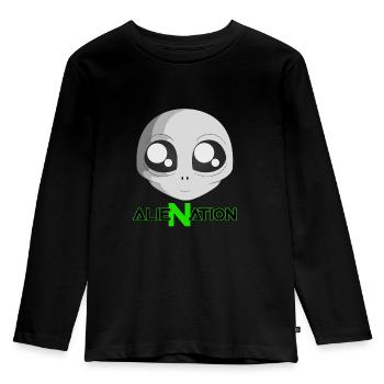 ALIENATION - Kids' Premium Longsleeve Shirt - black - Front - AI Model Kid Male (0cm)