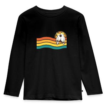 Cockatoo couple in Australia - Kids' Premium Longsleeve Shirt - black - Front - AI Model Kid Male (0cm)