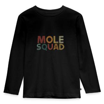 Troupe de taupes colorées - T-shirt manches longues Premium Enfant - noir - Devant - AI Model Kid Male (0cm)