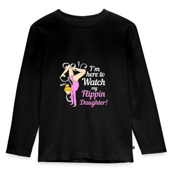 Gymnastique - T-shirt manches longues Premium Enfant - noir - Devant - AI Model Kid Male (0cm)