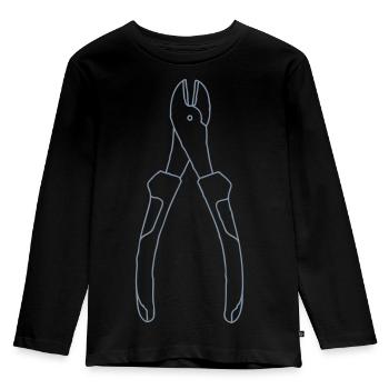 PLIERS - Kids' Premium Longsleeve Shirt - black - Front - AI Model Kid Male (0cm)