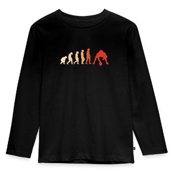 Sport Evolution Flag Football - Kids' Premium Longsleeve Shirt - black - Front - AI Model Kid Male (0cm)
