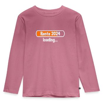 Rente 2024 Loading... Rente 2024 - Kinder Premium Bio Langarmshirt - Mauve - Vorne - AI Model Kid Female (0cm)