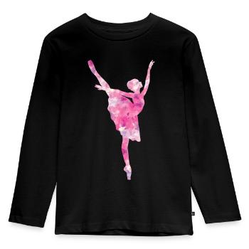Ballett - Kinder Premium Bio Langarmshirt - Schwarz - Vorne - AI Model Kid Male (0cm)