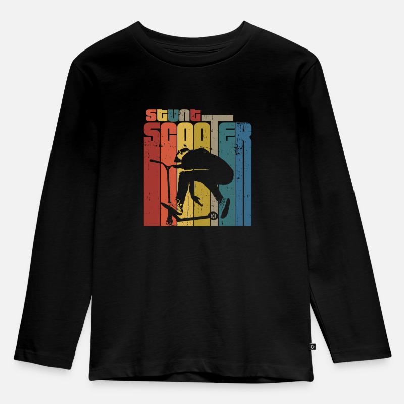 Cascade scooter - T-shirt manches longues Premium Enfant - noir