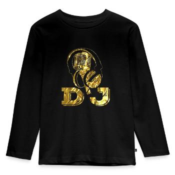 Disc jockey - Kids' Premium Longsleeve Shirt - black - Front - AI Model Kid Male (0cm)