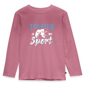 Théâtre - T-shirt manches longues Premium Enfant - mauve - Devant - AI Model Kid Female (0cm)