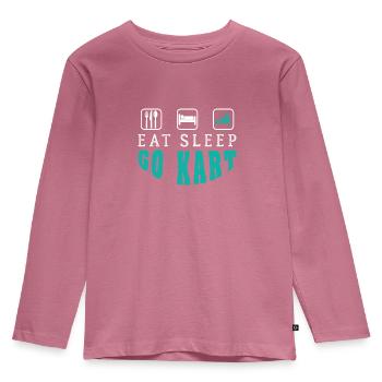 Go Kart - Kids' Premium Longsleeve Shirt - mauve - Front - AI Model Kid Female (0cm)