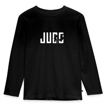 Judo - T-shirt manches longues Premium Enfant - noir - Devant - AI Model Kid Male (0cm)
