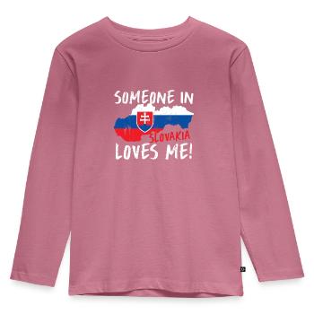 Slowakei - Kinder Premium Bio Langarmshirt - Mauve - Vorne - AI Model Kid Female (0cm)