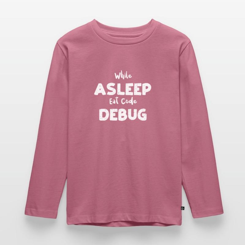 While Asleep Eat Code Debug Kids' Premium Longsleeve Shirt