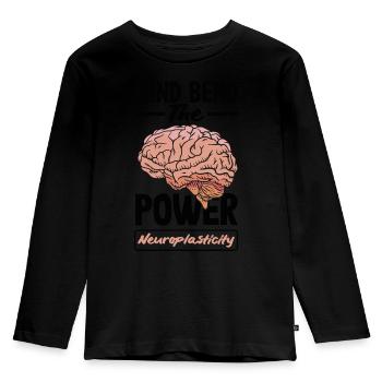 Unlock Your Brain's Potential Neuroplasticity - Kinder Premium Bio Langarmshirt - Schwarz - Vorne - AI Model Kid Male (0cm)