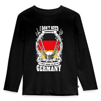 Germany flag home Heimatliebe gift - Kids' Premium Longsleeve Shirt - black - Front - AI Model Kid Male (0cm)