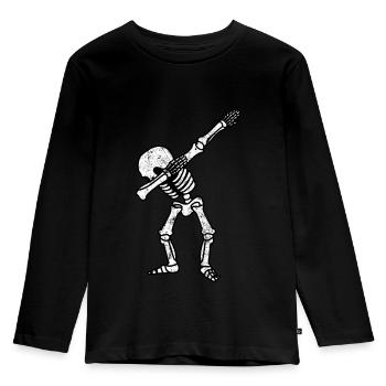 Squelette - T-shirt manches longues Premium Enfant - noir - Devant - AI Model Kid Male (0cm)