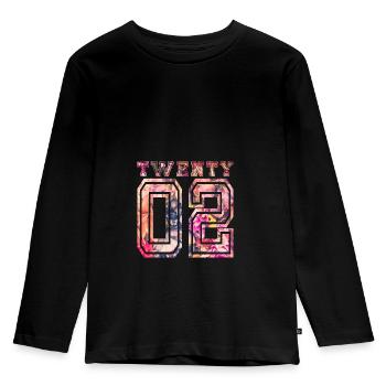 vingt 2002 - T-shirt manches longues Premium Enfant - noir - Devant - AI Model Kid Male (0cm)