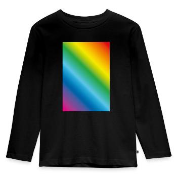 Rainbow Flow - Kids' Premium Longsleeve Shirt - black - Front - AI Model Kid Male (0cm)