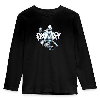 Skater sprayer girl Graffiti Sk8 - raffstaff ® - Kids' Premium Longsleeve Shirt - black - Front - AI Model Kid Male (0cm)