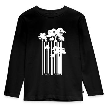 code à barres - T-shirt manches longues Premium Enfant - noir - Devant - AI Model Kid Male (0cm)