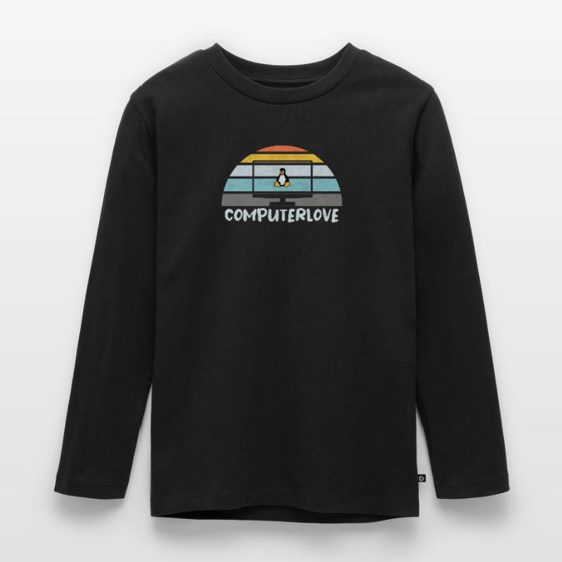 LINUX PENGUIN PROGRAMMER TUX PC COMPUTERLOVE Kids' Premium Longsleeve Shirt