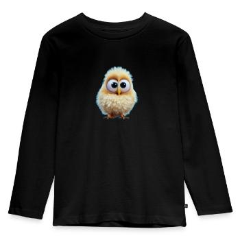 Kücken 7 - Kids' Premium Longsleeve Shirt - black - Front - AI Model Kid Male (0cm)