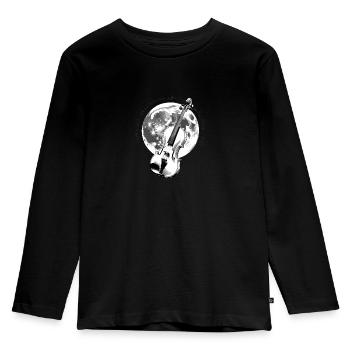 Violon - T-shirt manches longues Premium Enfant - noir - Devant - AI Model Kid Male (0cm)