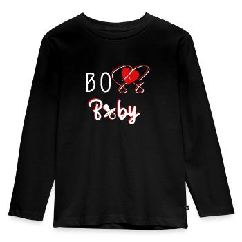 Bosses Baby - Kids' Premium Longsleeve Shirt - black - Front - AI Model Kid Male (0cm)