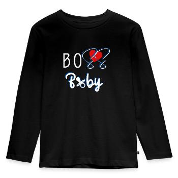 Boss Baby - Kids' Premium Longsleeve Shirt - black - Front - AI Model Kid Male (0cm)