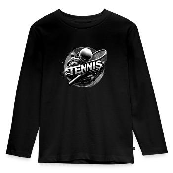 Tennis is the sport for men and women - Kids' Premium Longsleeve Shirt - black - Front - AI Model Kid Male (0cm)