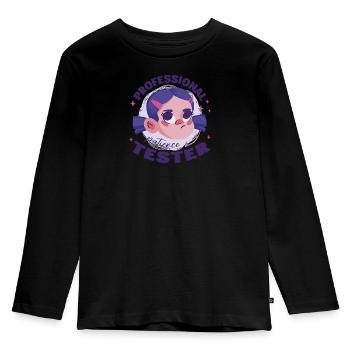 Testeur de patience professionnel Fille dégoûtante - T-shirt manches longues Premium Enfant - noir - Devant - AI Model Kid Male (0cm)