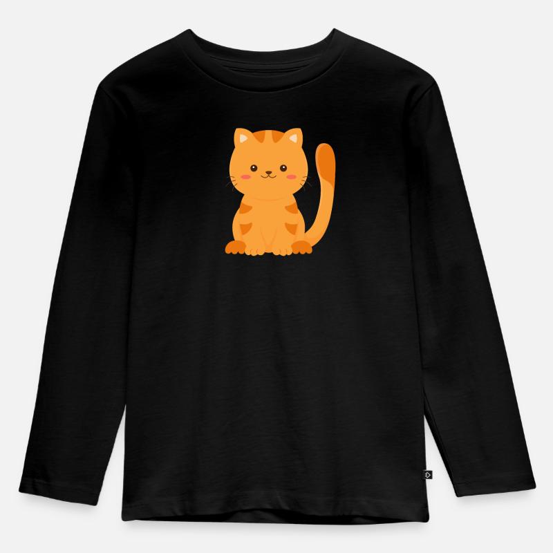 Chat chat chat bébé chat bébé - T-shirt manches longues Premium Enfant - noir