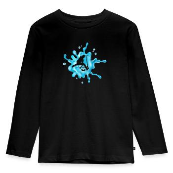 stunt scooter - Kinder Premium Bio Langarmshirt - Schwarz - Vorne - AI Model Kid Male (0cm)
